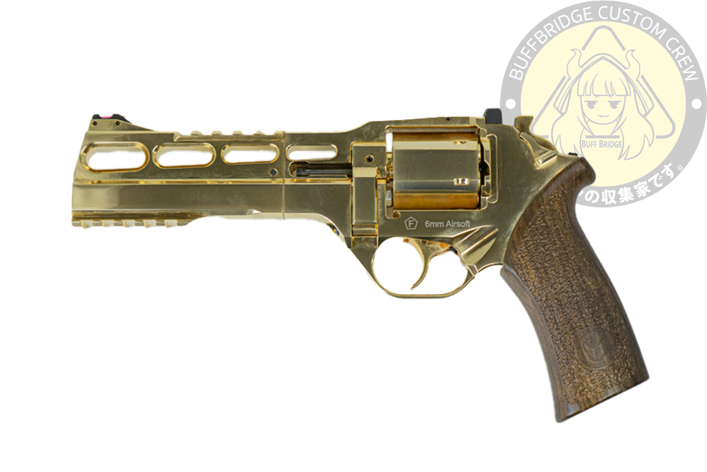 BO Manufacture : Chiappa Rhino 60DS .357 Magnum Style Airsoft Revolver (CO2) - Gold 18K (Limited Edition)
