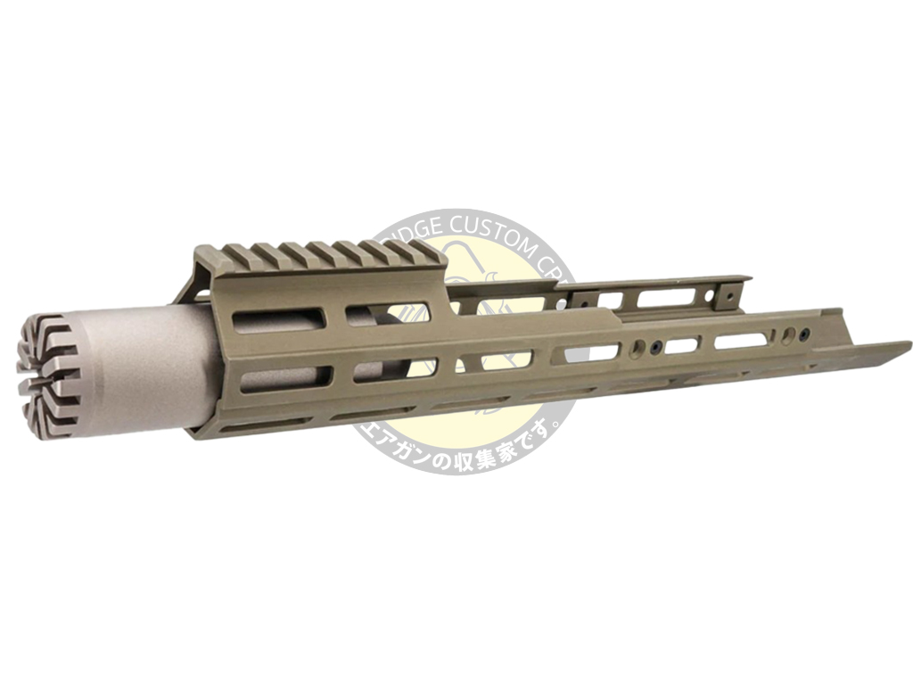 AIRSOFT ARTISAN : Long M-lok Handguard for SCAR GBB & AEG Series - MARUI/ GUNS MODIFY / TAN
