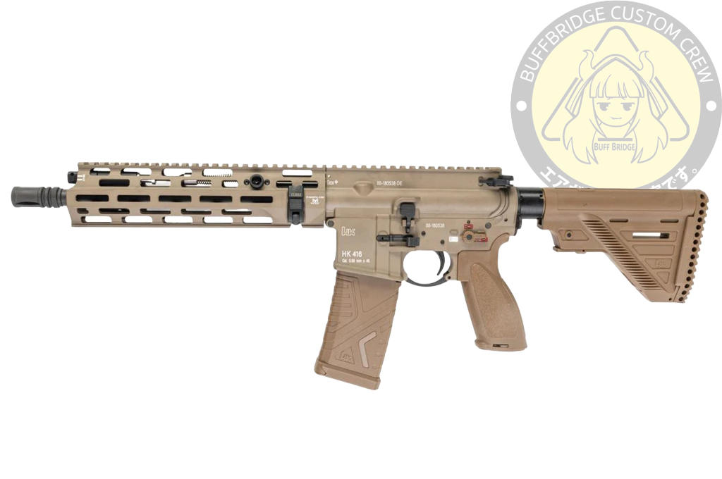GHK : HK416A5 GBB Airsoft( Tan / Deluxe Version ) - UMAREX Licensed