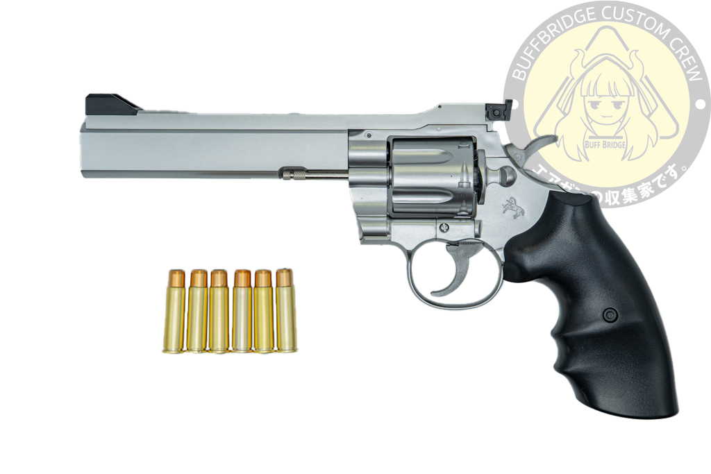 Tokyo Marui : Colt Python .357 Magnum PPC Custom 6-inch Stainless Steel Air Revolver