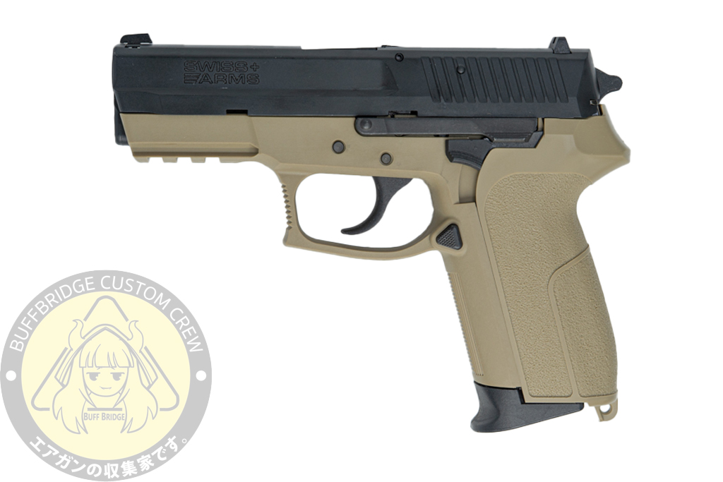 Cybergun x Swiss Arms / AW Custom MILE ( SP2022 ) GBB Pistol - TWO TONE