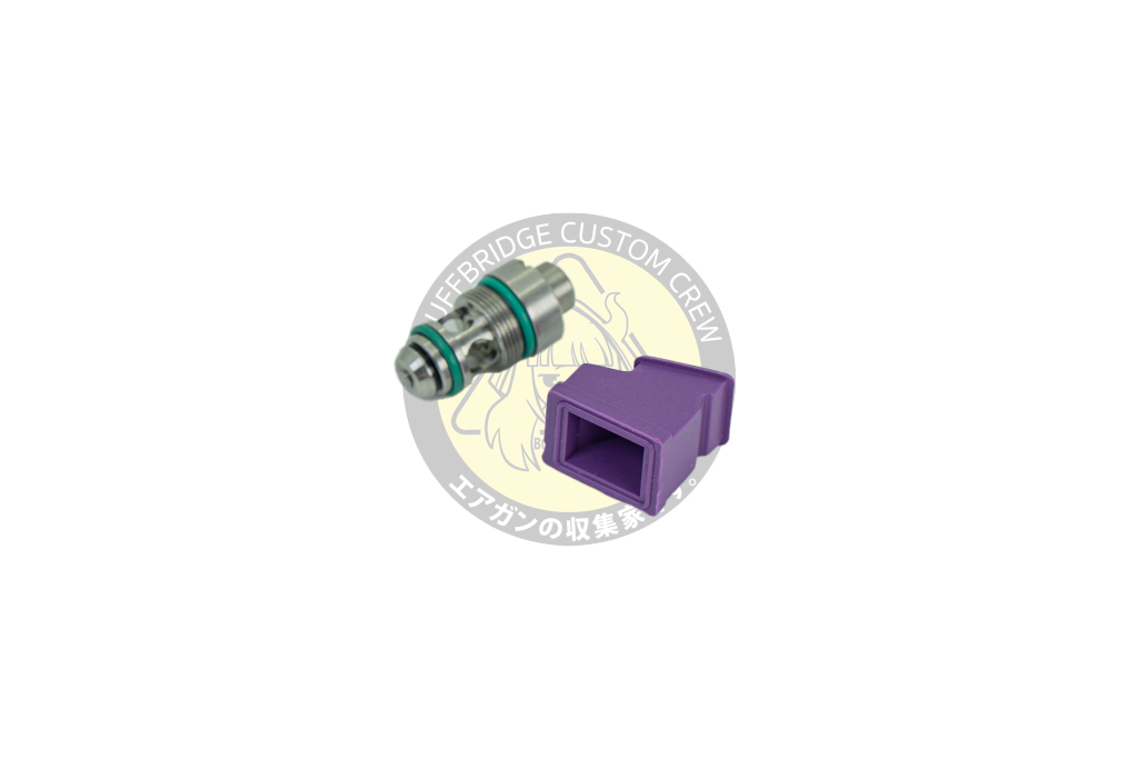 T8 : Stainless Steel Output Valve W/ 65° Gas Route for TM Hi-CAPA Mag.