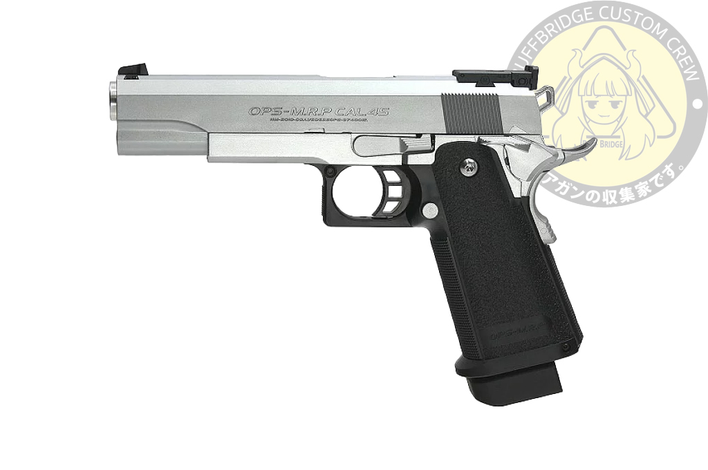 Tokyo Marui : Hi Capa 5.1 Stainless Green Gas Airsoft Pistol - Silver