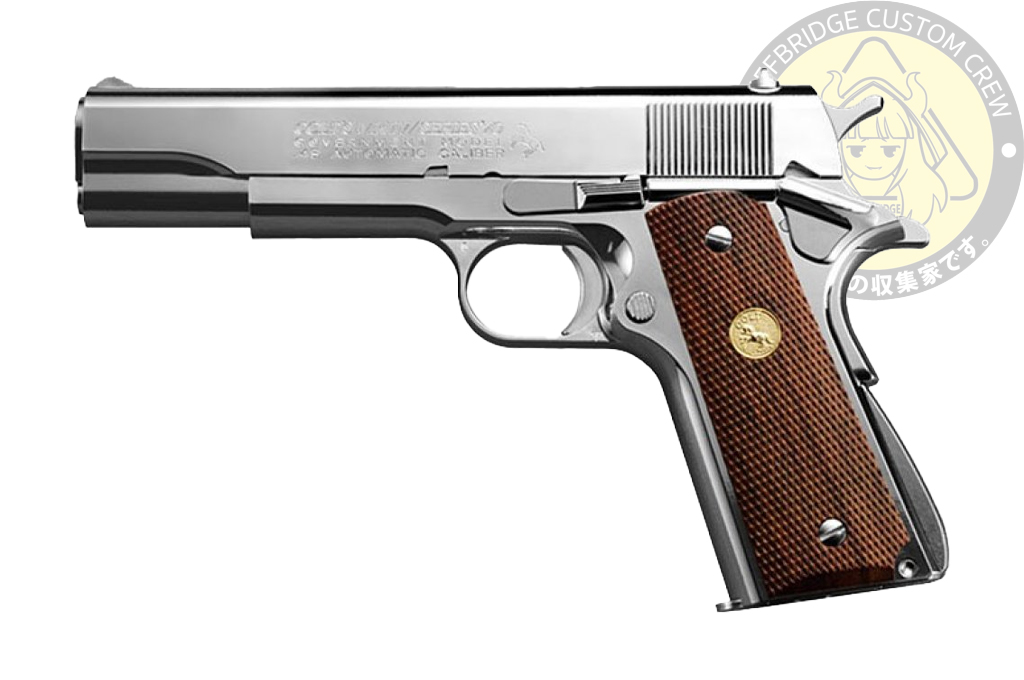 Tokyo Marui : 1911 Government Series 70 Nickel Finish GBB Airsoft Pistol