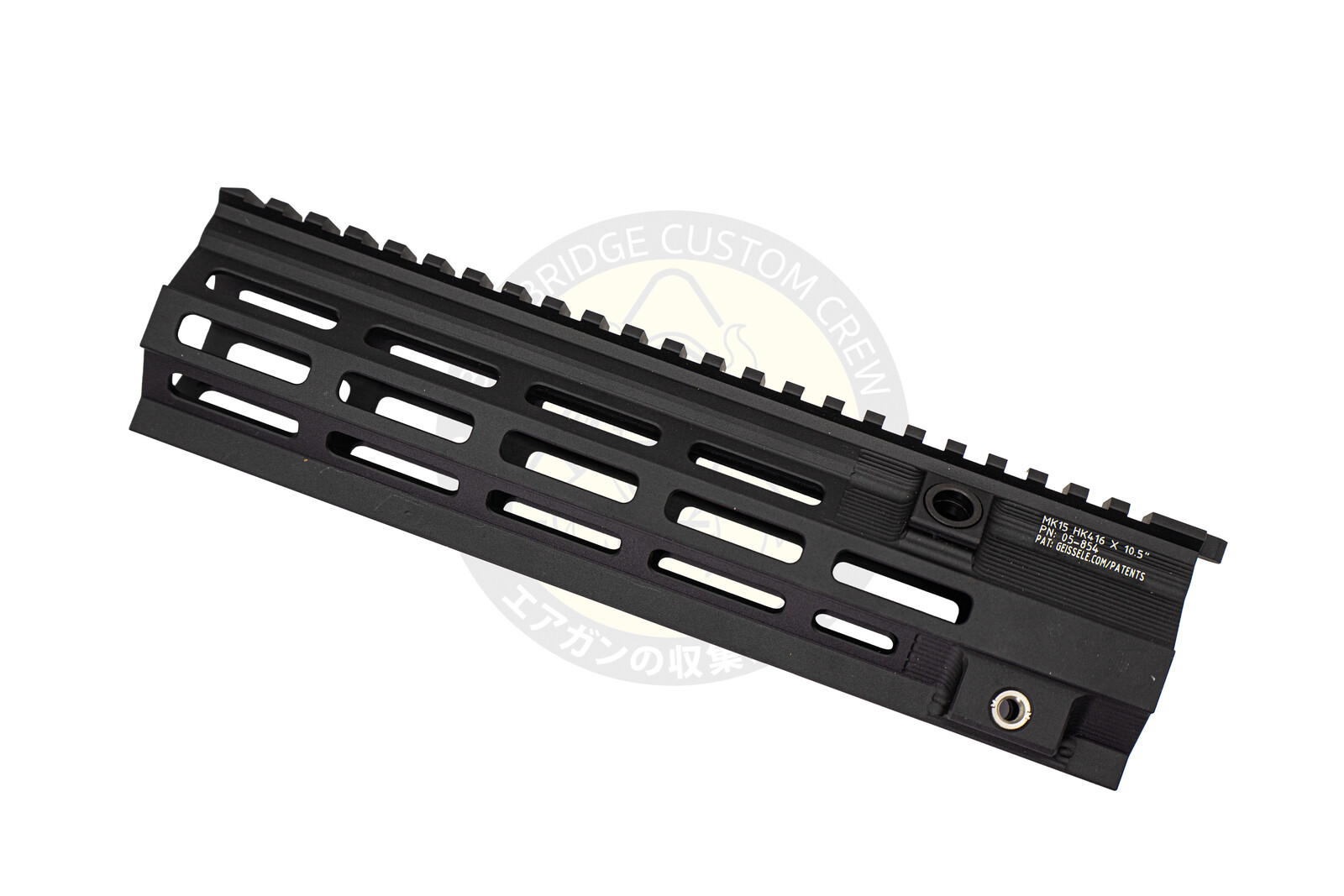 Angry Gun : HK416 10.5 Inch Super Modular M-lok Rail for Airsoft (BK) FOR TM 2