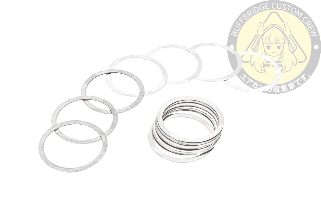 DYTAC : Airsoft Outer Barrel Nut Washer / Shims Set 20pcs for Barrel Nut ( Stainless Steel Shims )